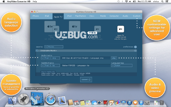 AnyVideo Converter H‪D Mac版