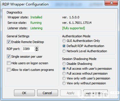 RDP Wrapper Library(远程桌面软件)v1.6.2官方版【2】
