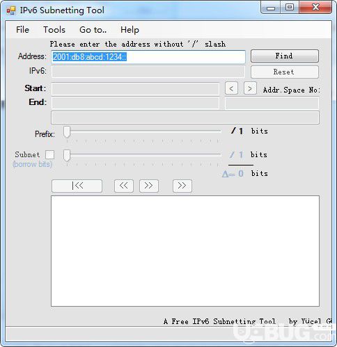 IPv6 Subnetting Tool(IPV6子网掩码计算器)