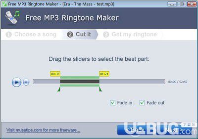 Free MP3 Ringtone Maker(铃声制作软件)v2.4官方版【3】