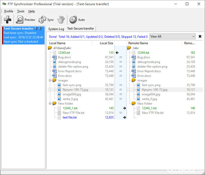 FTP Synchronizer Professional下载