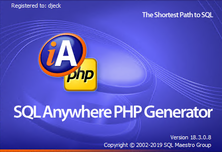 SQLMaestro ASA PHP Generator Professional
