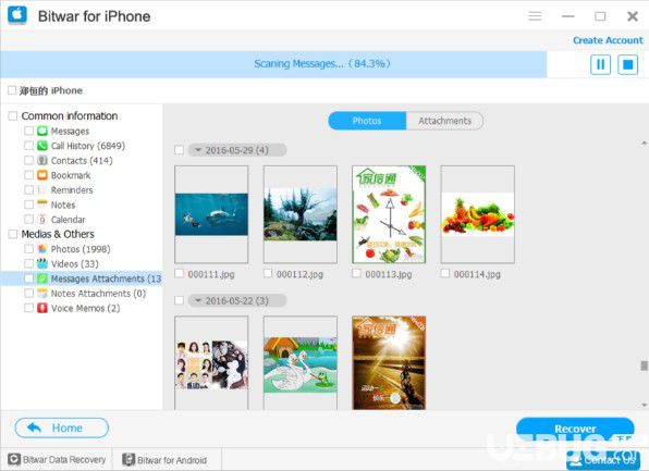 Bitwar iPhone Data Recovery(iPhone数据恢复工具)