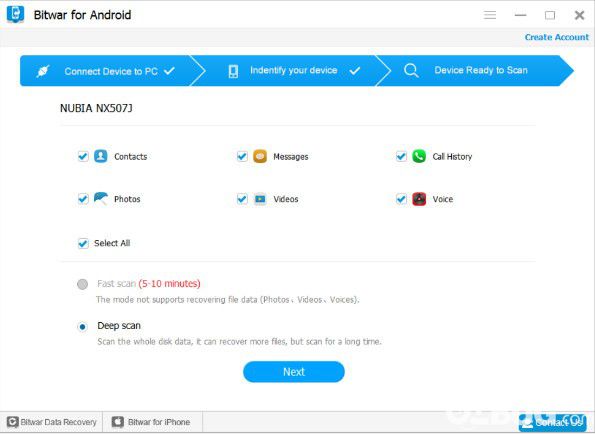 Bitwar Android Data Recovery(安卓数据恢复软件)