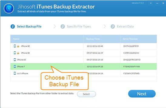 Jihosoft iTunes Backup Extractor(iTunes备份提取器)