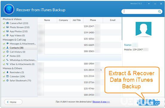 Jihosoft iTunes Backup Extractor(iTunes备份提取器)
