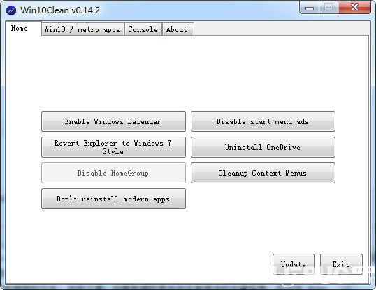 Win10Clean(win10精简程序)