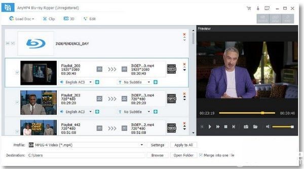 AnyMP4 Bluray Ripper(蓝光视频转换工具)