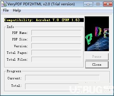 VeryPDF PDF2HTML(PDF到HTML转换器)