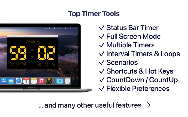 Timer R‪H(任务管理计时器)v2.5.1 Mac免费版【2】