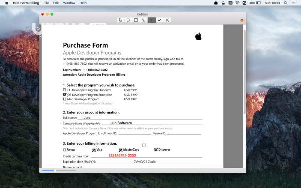 PDF Form Filling(PDF签名软件)v1.0 Mac版【2】