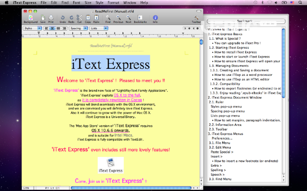 iText Express(文本编辑器)v3.5.1 Mac版【3】