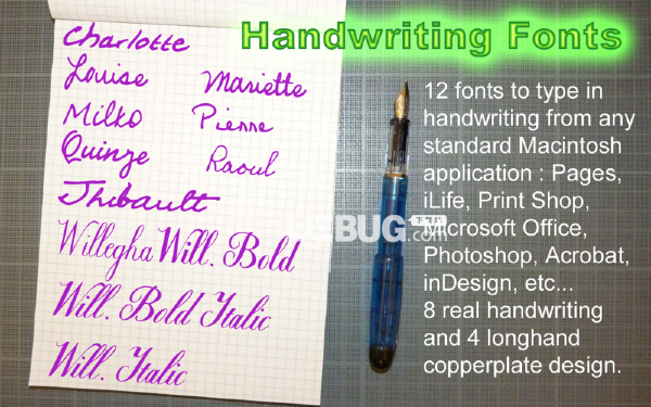 Handwriting Fonts(字体设计软件)v2.00 Mac版【2】