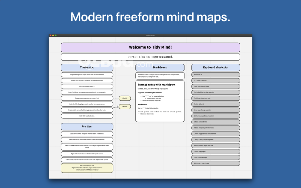 Tidy Mind Pro(思维导图软件)v1.3 Mac版【3】