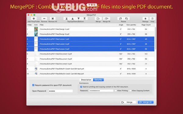 MergePDF(PDF合并软件)v2.0.1 Mac版 【3】