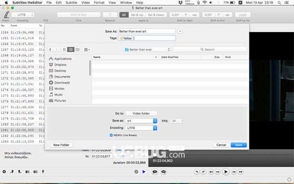 Subtitles theEditor(字幕制作软件)v1.15 Mac版【2】