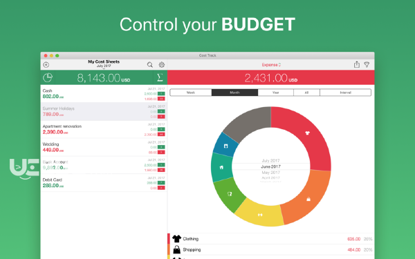 Cost Track(个人理财软件)v4.6 Mac版【3】