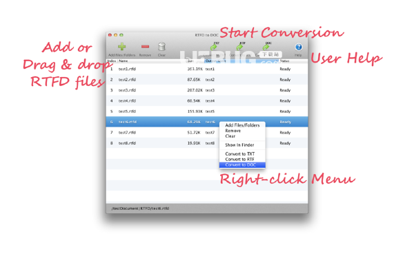 RTFD to DOC(RTFD转DOC工具)v1.6.1 Mac版【3】