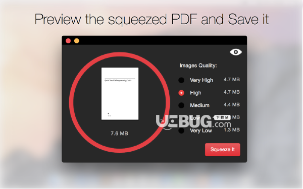 ExSqueeze it(PDF编辑压缩软件)v1.4 Mac版【2】