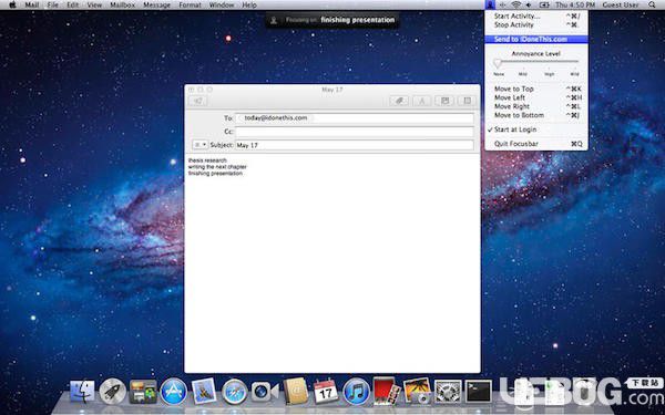Focusbar(工作提醒软件)v1.3 Mac版【3】