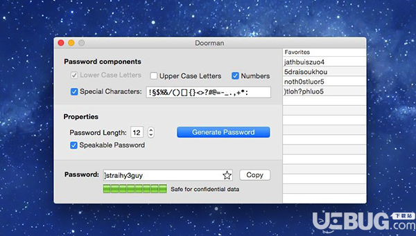Doorman(密码生成器)v2.3 Mac版【2】