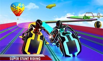 霓虹赛车坡道Light Bike Stunt