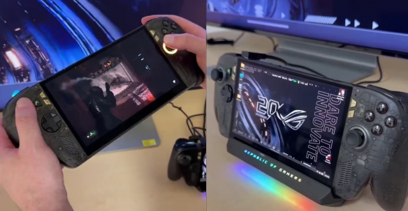 半透明+7.4吋OLED！ROG Ally X20新掌机实物图曝光