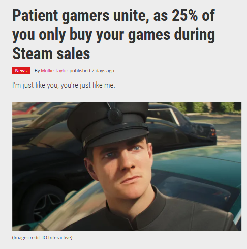 Steam调查25%玩家都是“等等党”，坚决不买原价游戏