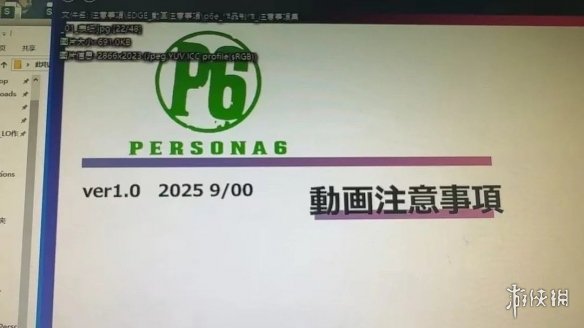 《女神异闻录6》Logo疑遭曝光! 内部开发代号高度吻合