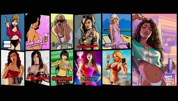 《GTA》系列历代封面女郎对比：你最喜欢哪一个？